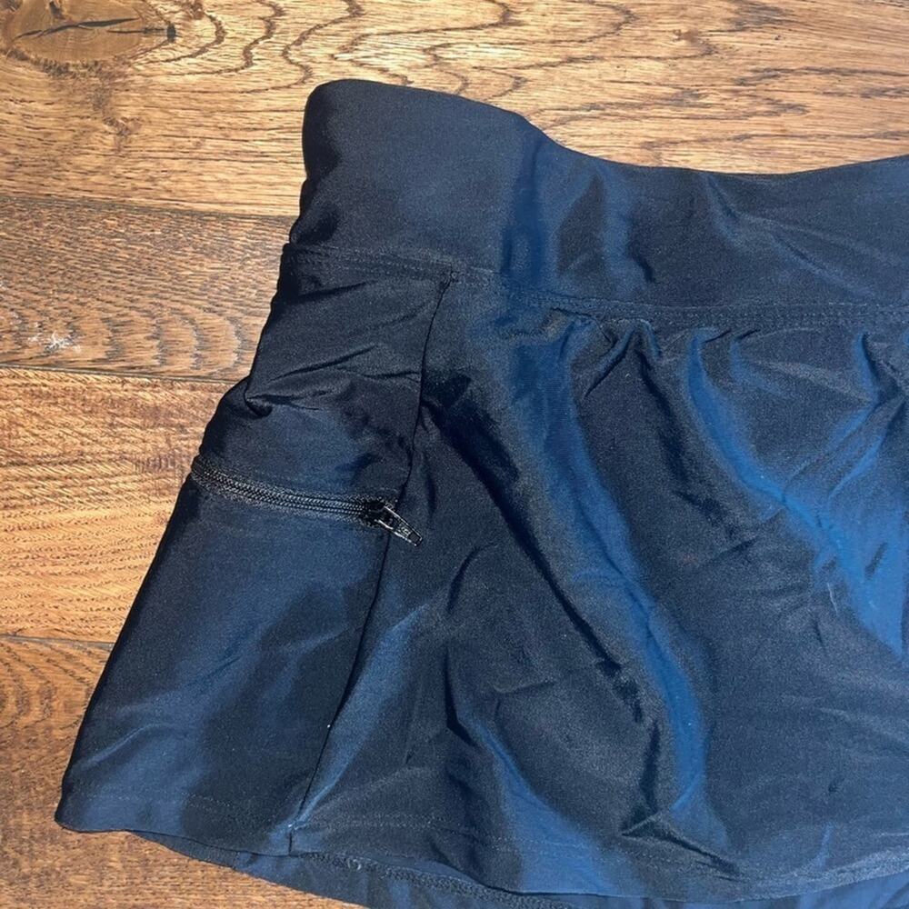 Spalshletics Swim Skort Womens Size Small Black Athletic Bottoms New Beach Boat - Picture 2 of 2